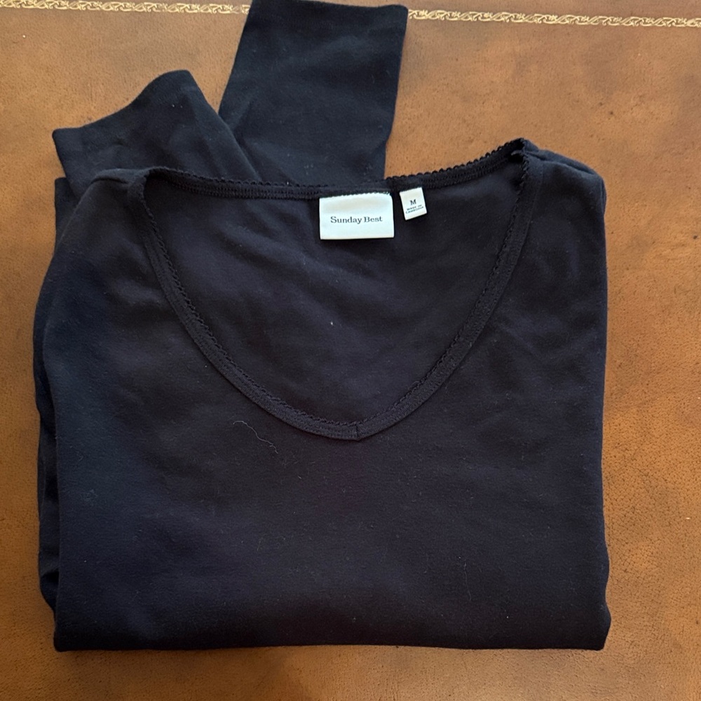 Sunday Best Long Sleeve Tee in Black